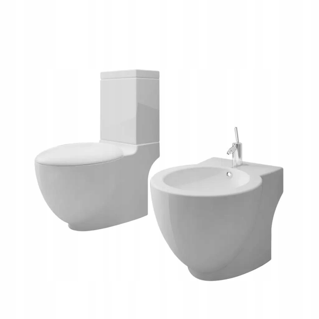 WC MISA - Biele keramické WC s bidetom
