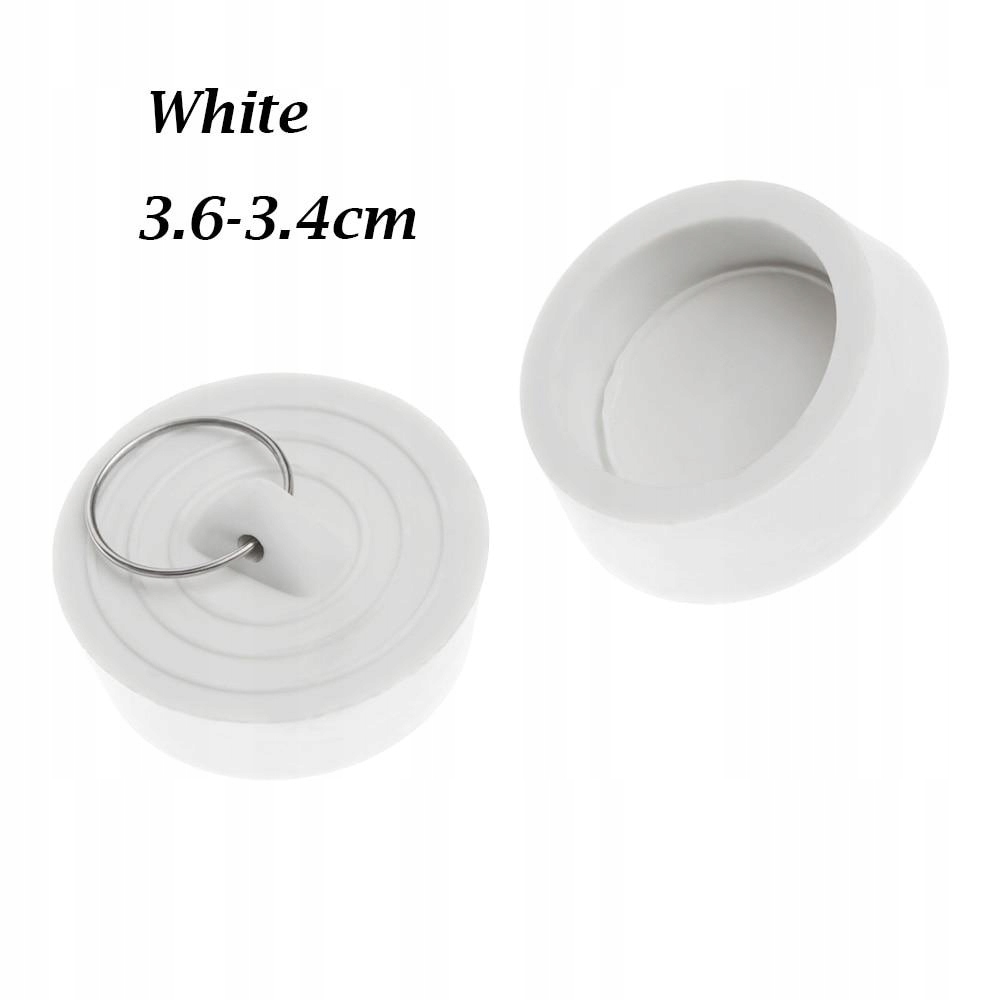 Sprchový žľab - [Biela 3,6 - 3,4 cm] Kuchynská zátka na umývadlo do vane pre