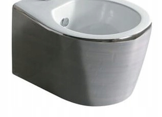 Závesný bidet galassia biela / platina
