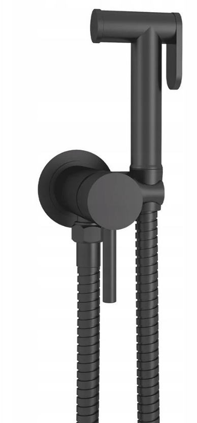 Bidetová batéria - Bidetka Bidet Mixer čierna hadica skrytá rea