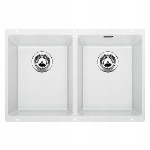 Blanco Subline SINK SINK DOUBLE SINK Biely