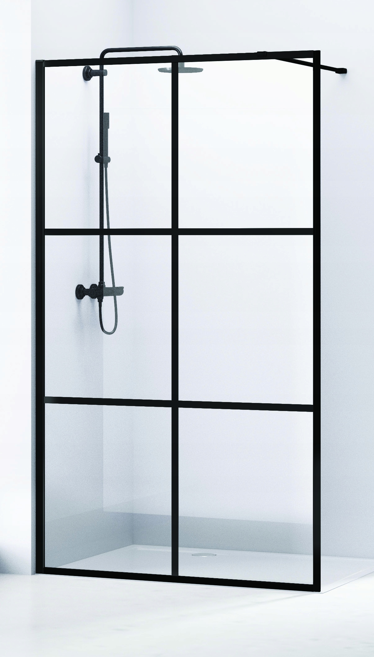 Sprchové dvere - Sprchovací kút Bravat WALK-IN 80x200 cm