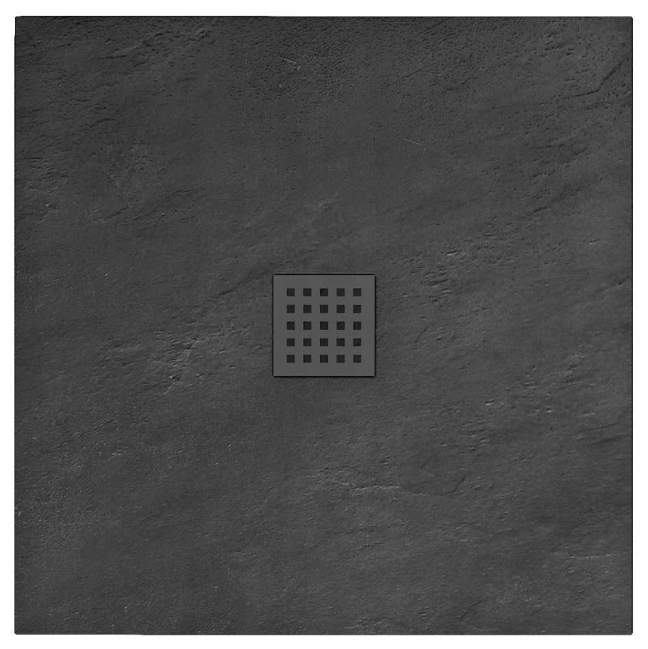 Sprchová vanička Stone Black Rock 90 x 90