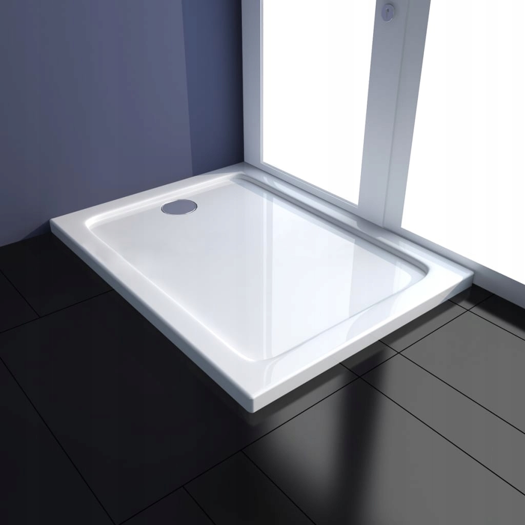 Obdĺžniková sprchová vanička, ABS, 80 x 100 cm, biela