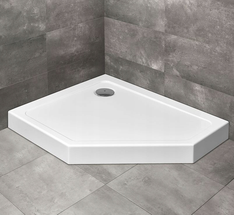 Päťuholníková sprchová vanička 100 x 80 Doros PT E Compact Rada