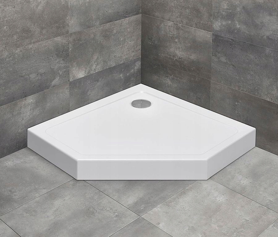 Päťuholníková sprchová vanička 90x90 Doros PT Compact Radaway