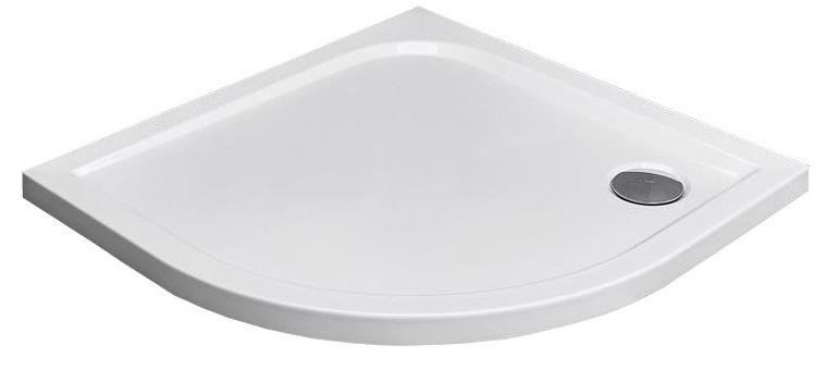 RADAWAY Delos Polkruhová sprchová vanička 80x80