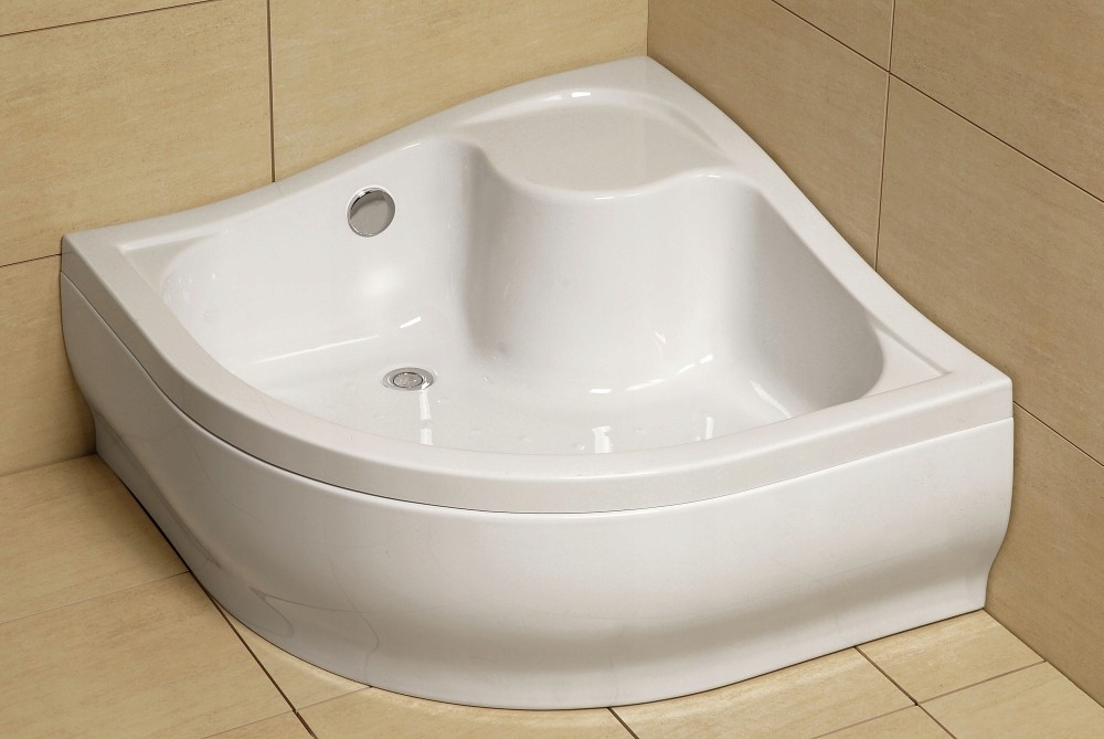 Polkruhová sprchová vanička 80x80 Korfu A Radaway (4S88400-