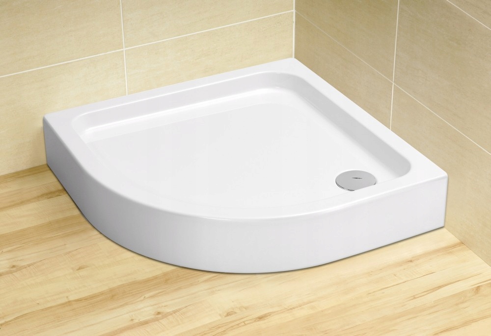 Sprchová vanička 80x80 Siros A Compact Radaway s polkruhom (
