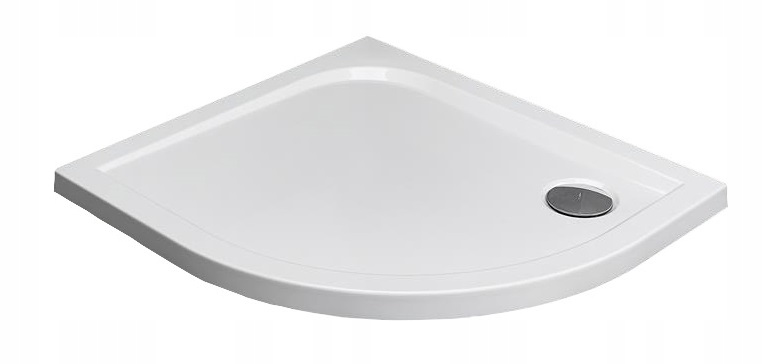RADAWAY Delos E 90x80 polkruhová sprchová vanička