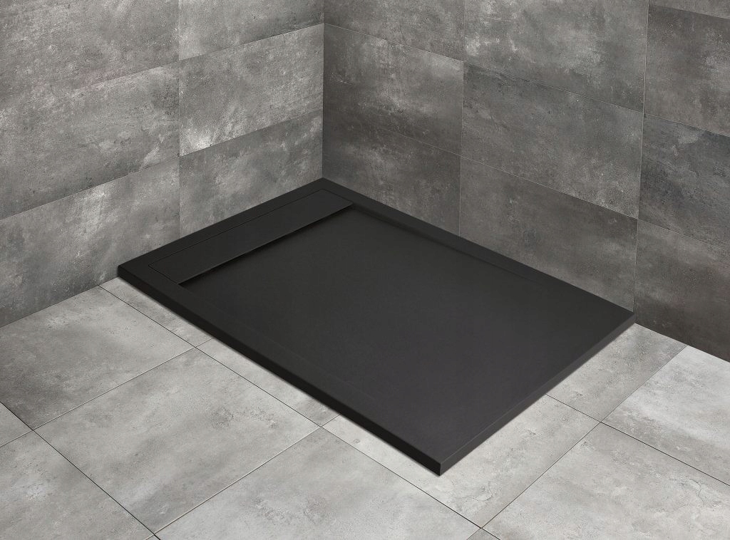Obdĺžniková sprchová vanička 90x80 Teos F čierna Radaway (H