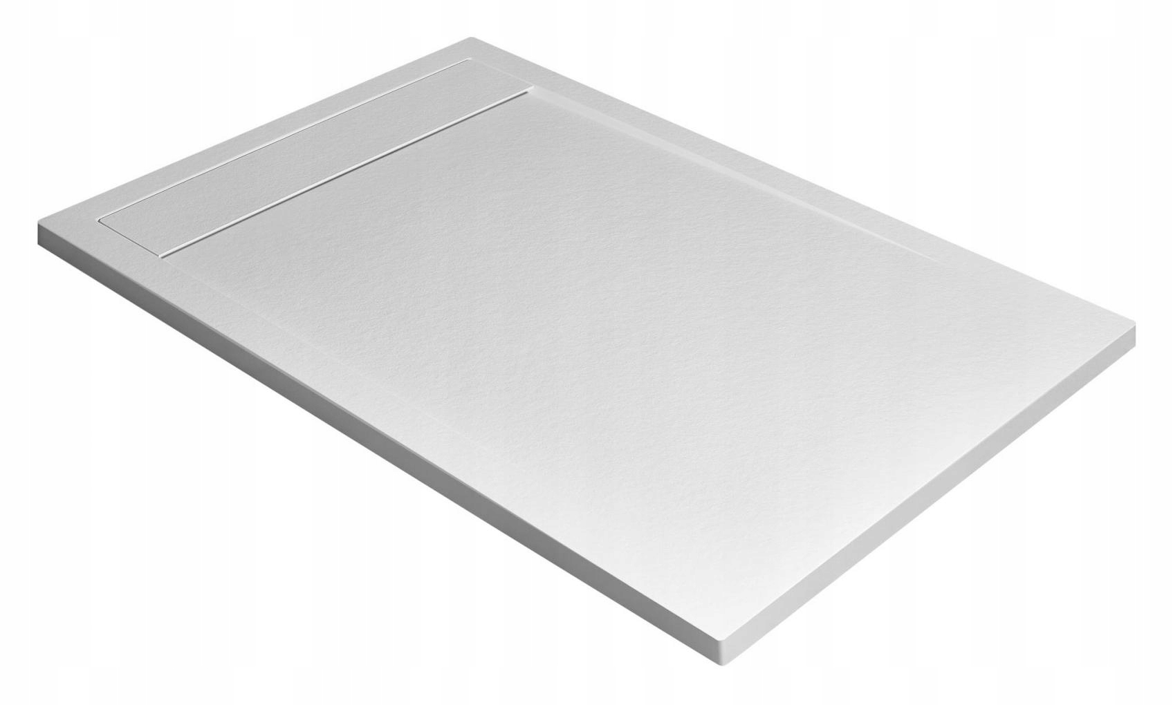 Obdĺžniková mramorová sprchová vanička 90x80 biela Teos F