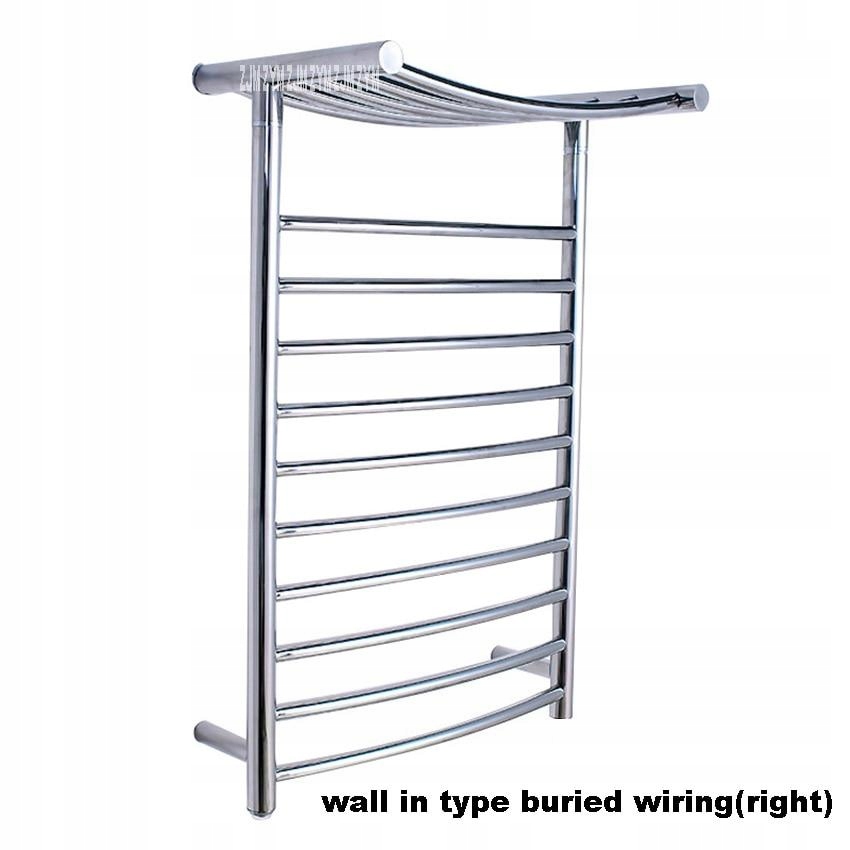 Polička do kúpelne - [C / 220v] 304 ohrievač uterákov nehrdzavejúci