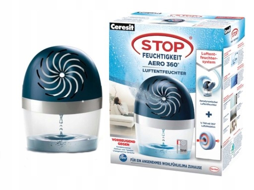 Odvlhčovač vzduchu - CERESIT ABSORBER STOP MOISTURE AERO 360 + 2 kartuše