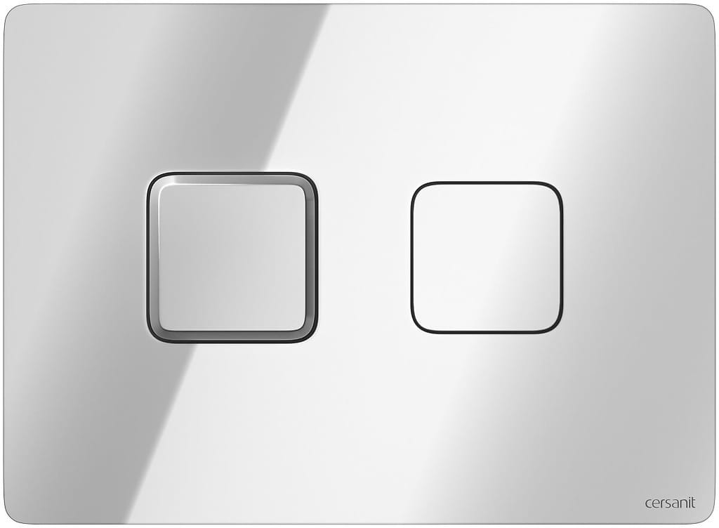WC tlačidlo - CERSANIT PNEUMATICKÉ TLAČIDLO ACCENTO SQUARE CHRO