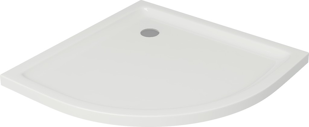 CERSANIT TAKO POLOKRUHOVÝ SPRCHOVÝ ZÁSOBNÍK 80X4 CM BIELY