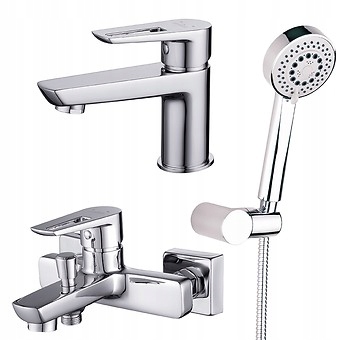 Vaňová batéria - SADA ARMATÚRY CERSANIT MILLE CHROM LANO S952-003