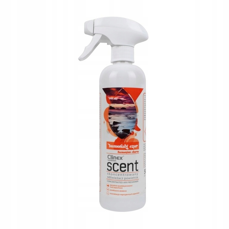 Kupelňový set doplnkov - CLINEX SCENT - ZNAČKA TASMY - OSVIEŽOVAČ 500ml