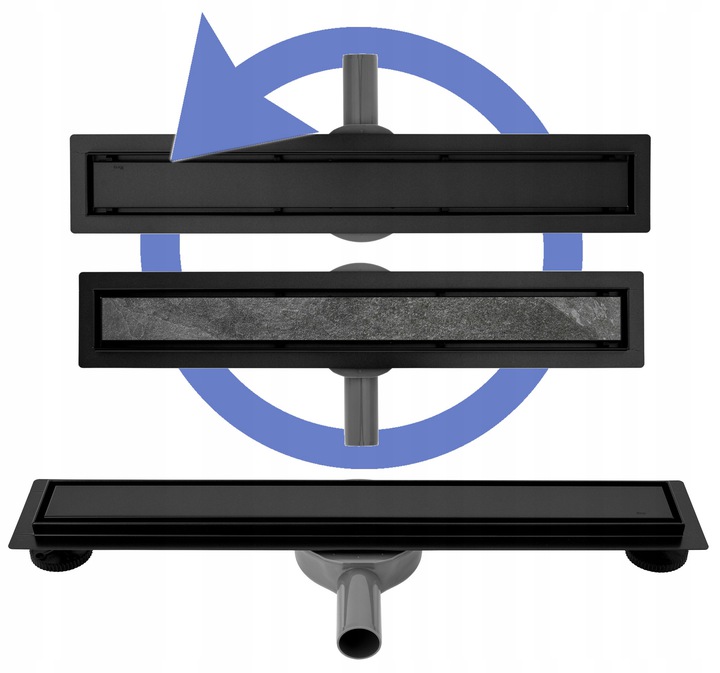 Sprchový žľab - BLACK Drain Lineárny odtok Neo 2v1 Pro 60cm