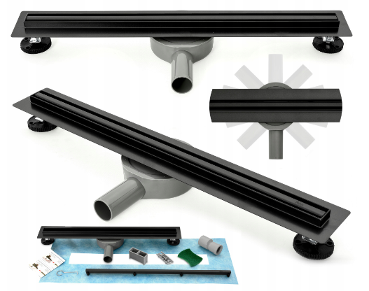 Sprchový žľab - BLACK Drain Pro Slim Line Drain 60cm