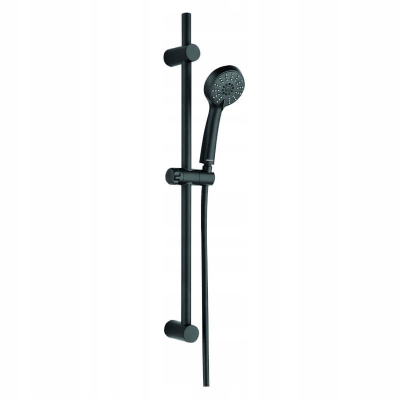 Sprchový panel - Čierna posuvná sprchová sada Cento 3-funkčná