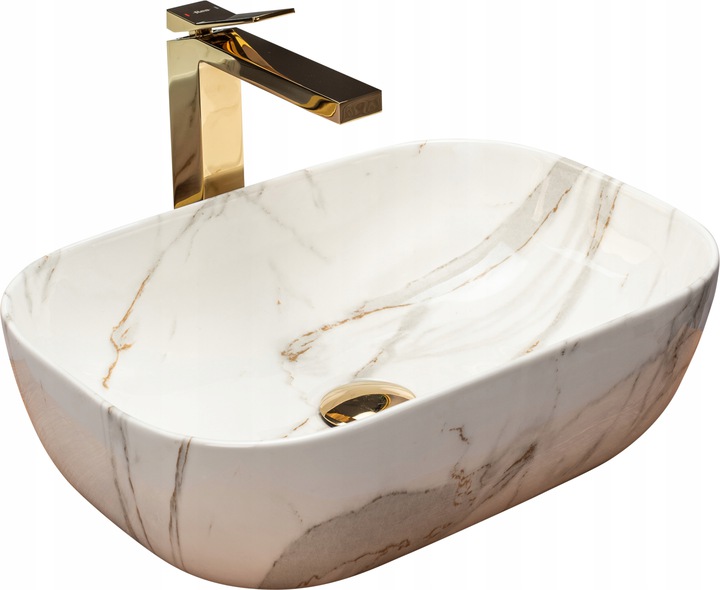 Umývadlo -  Keramická drezová doska MARBLE 33x46 Rea