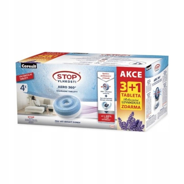 Odvlhčovač vzduchu - Ceresit Stop Moisture AERO Lavenda tablety 3 + 1