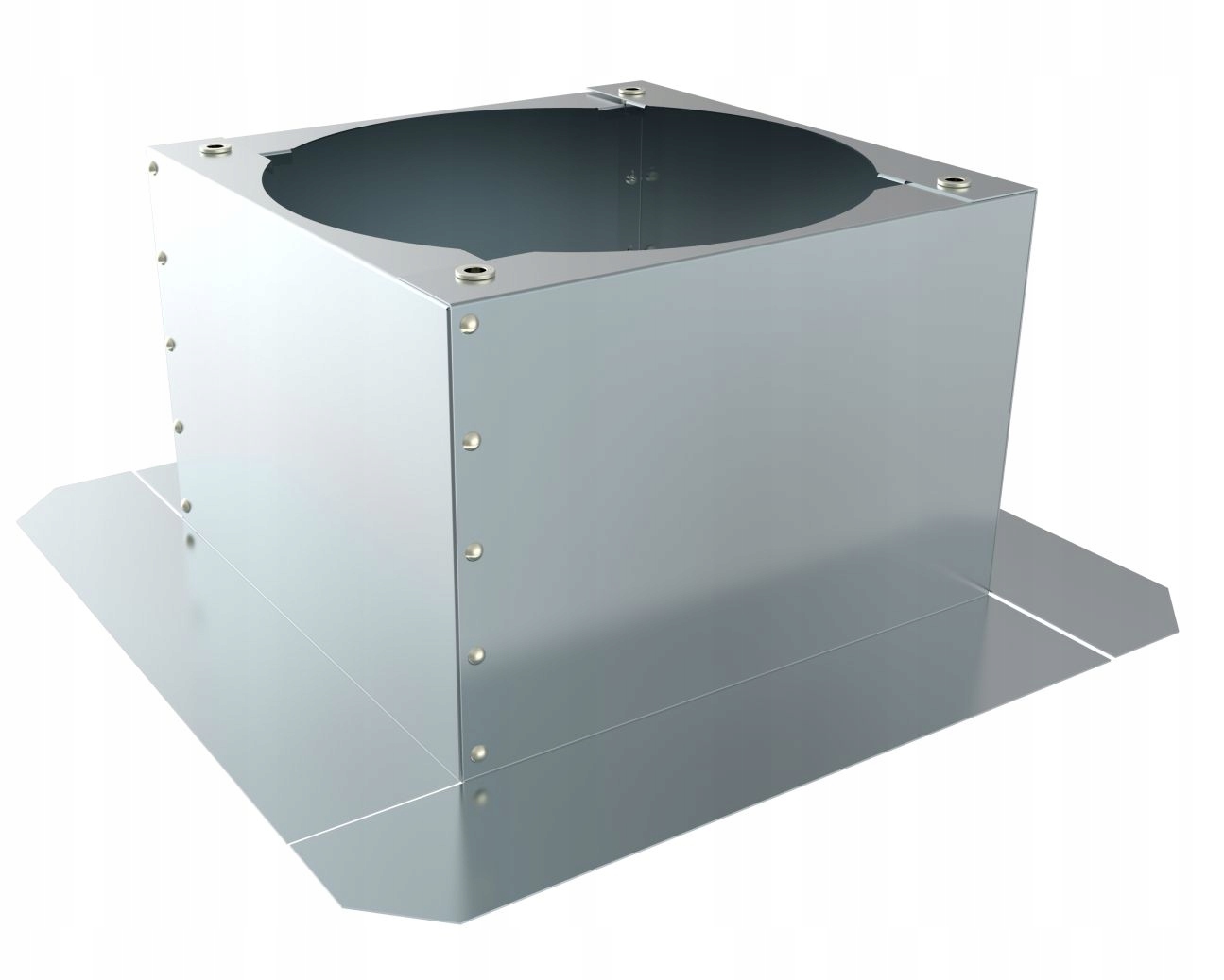 Kupelňový ventilátor - Rovný strešný sokel pre ventilátor WD 200
