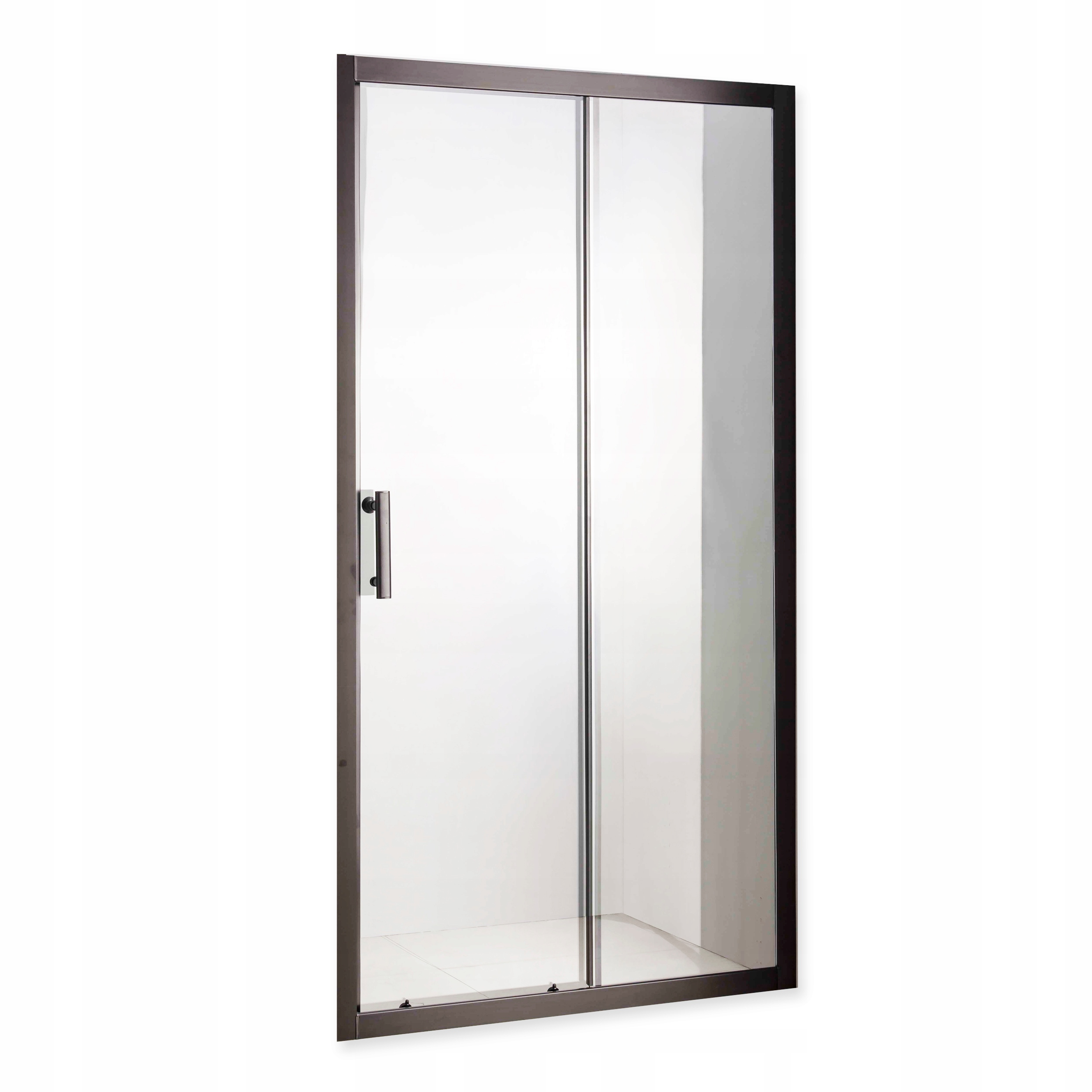 Sprchové dvere - Čierna ČIERNE POSUVNÉ Dvere 130 cm reg. 129-132cm