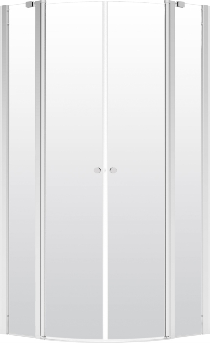 Sprchový kút - DEANTE ALPINIA POLI-KRUHOVÁ KABÍNA 80 CM CHROM