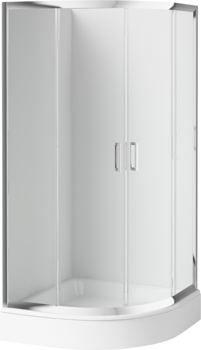 Sprchový kút - DEANTE FUNKIA POLI-KRUHOVÁ KABÍNA 90 CM CHROM