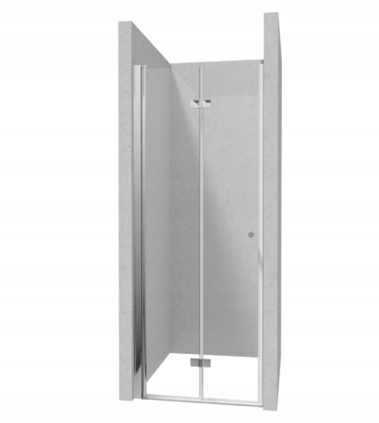 Sprchové dvere - DEANTE KERRIA PLUS SKLÁDACIE RECEPTNÉ DVERE 80 CM