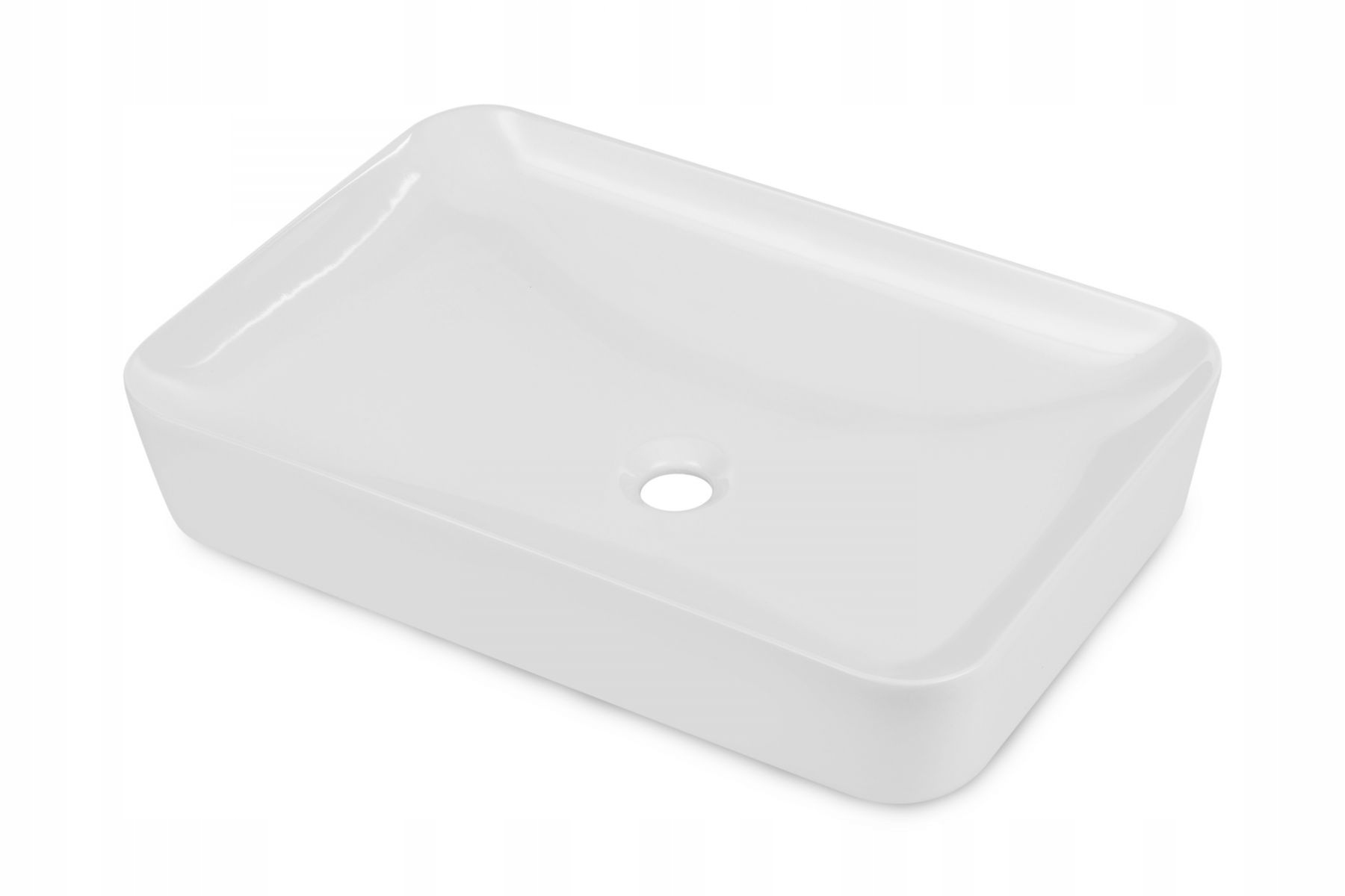 Umývadlo -  DEANTE TESS COUNTER-TOP UMÝVADLO 59,7X39,6 CM BIELE