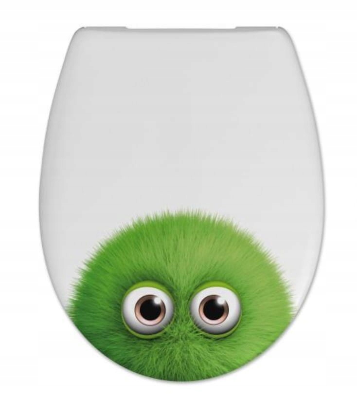 WC doska - UNIVERZÁLNE ODSTRÁNITEĽNÉ SEDADLÁ Záchod, ZELENÉ MONSTER