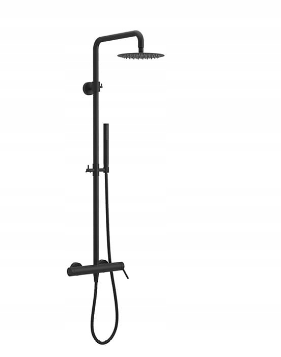 Vaňová batéria - Dažďová sprcha 20 cm + 91-153 CM SADA ČIERNA, PI