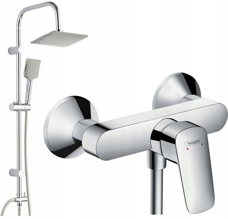 Sprchový panel - SPRCHOVÁ súprava + sprchová batéria HANSGROHE