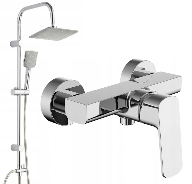 Sprchový panel - Set RAIN SHOWER + sprchová batéria KVADRO
