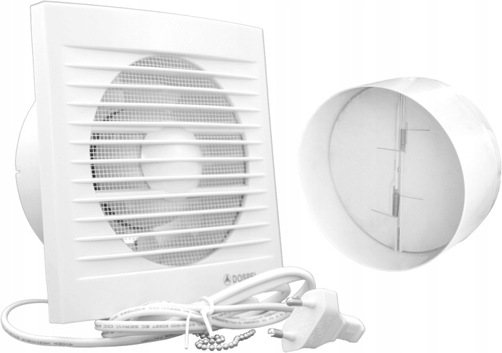 Kupelňový ventilátor - DOSPL ventilátor STYL 100 WP ťahový spínač