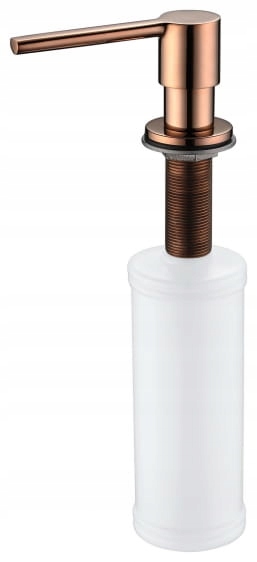 Dávkovač - MYDLOVÝ / TEKUTÝ VÝDEJ MECHANICKÝ ÚČINOK, INOX RUŽOVÁ ZŁ.