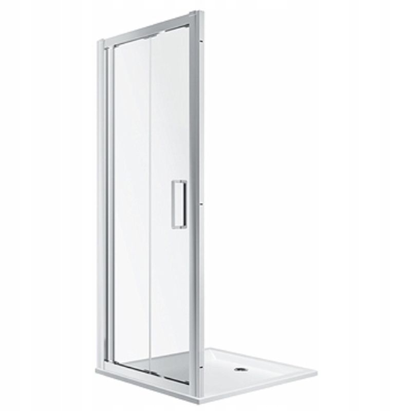 Sprchové dvere - SPRCHOVÉ DVERE 90 CM TRANSPARENTNÝ SKLENENÝ KRUH
