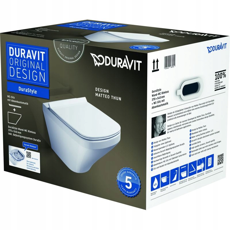 WC MISA - TOALETA DURAVIT SADA RIMLESS BEZ SEDADLA