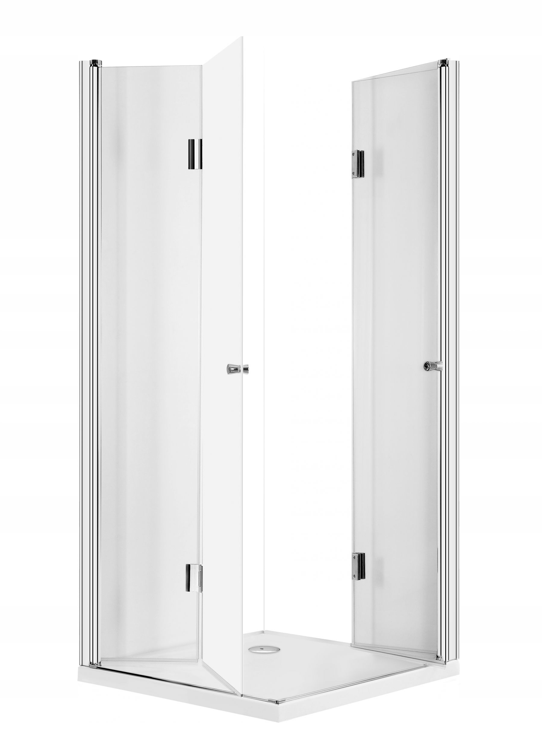 Sprchový kút - Deante Square sprchová kabína Kerria 80cm, chrómový profil