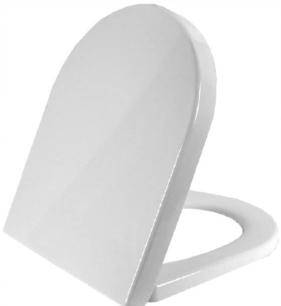 WC doska - Benque biele WC sedadlo Click-S s mäkkým zatváraním