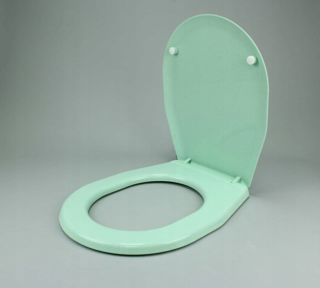WC doska - Univerzálne WC sedadlo zelené s bodkami, 435 x
