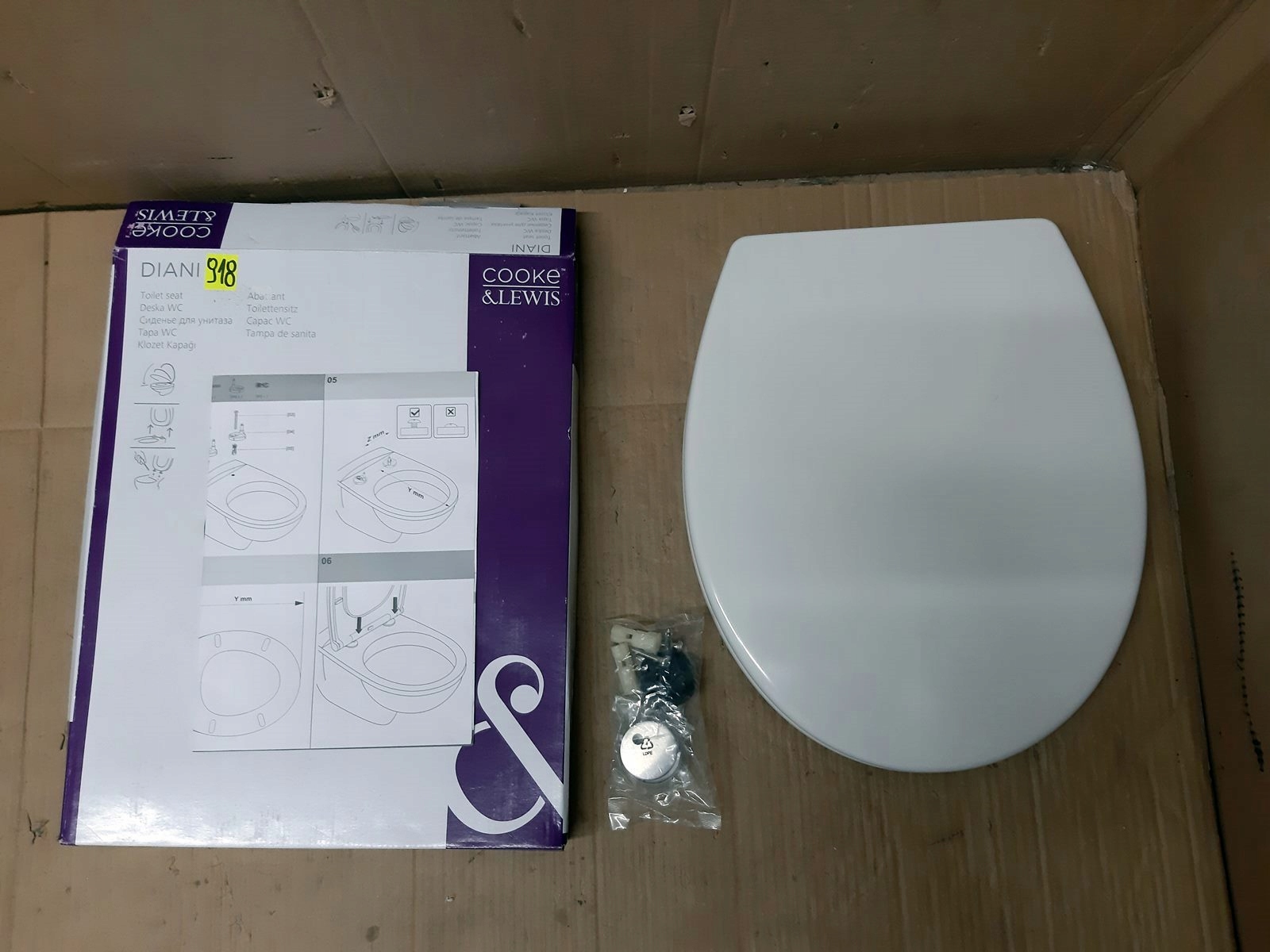 WC doska - Pomaly zatváracie sedadlo Cooke & Lewis