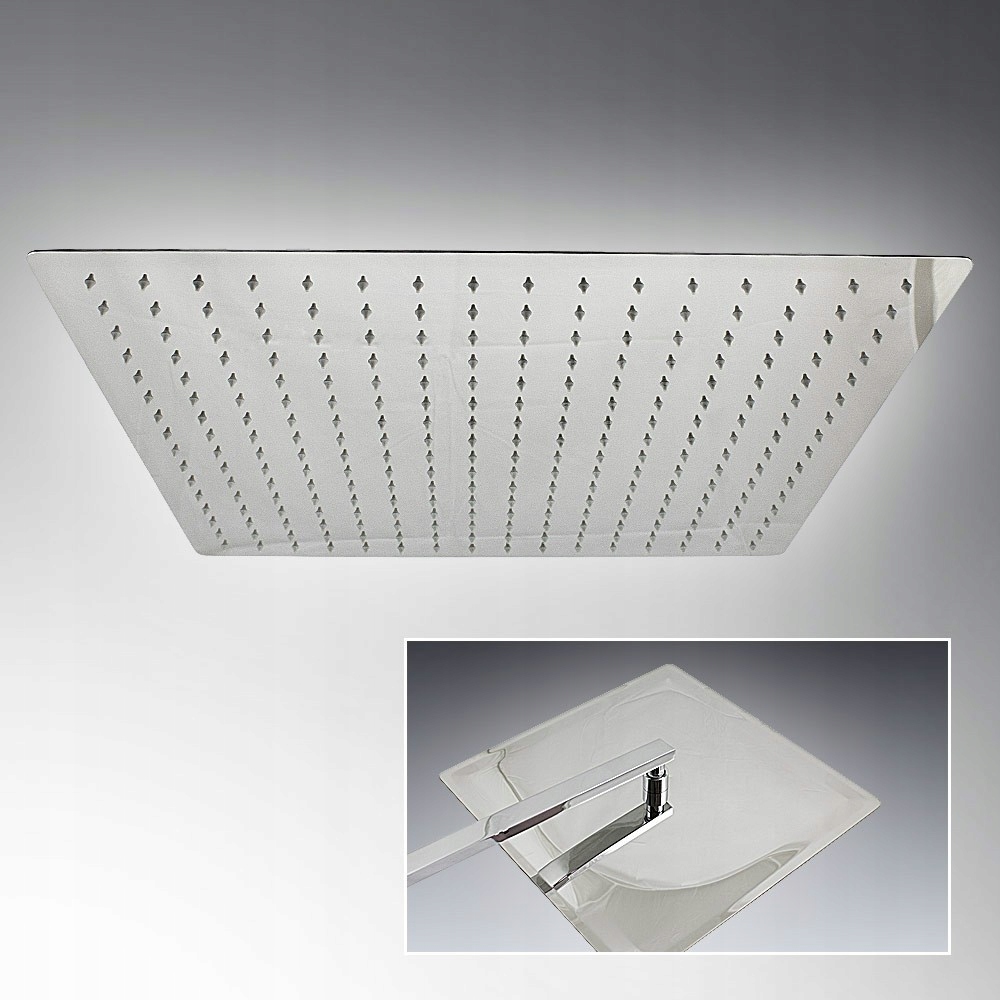Sprchový panel - 50 cm ultratenká štvorcová stropná sprcha