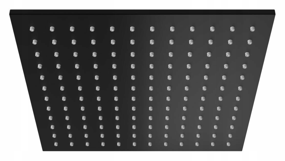 Sprchový panel - Čierna štvorcová sprchová hlavica sprchová hlavica 25x25