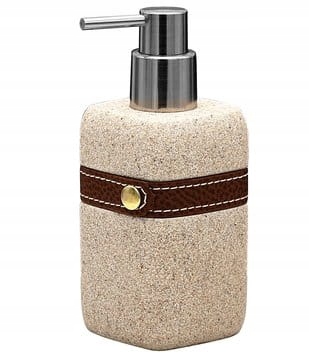Kupelňový set doplnkov - Dávkovač mydla 7 × 17 × 7 cm 270 ml, SUPERIOR béžová