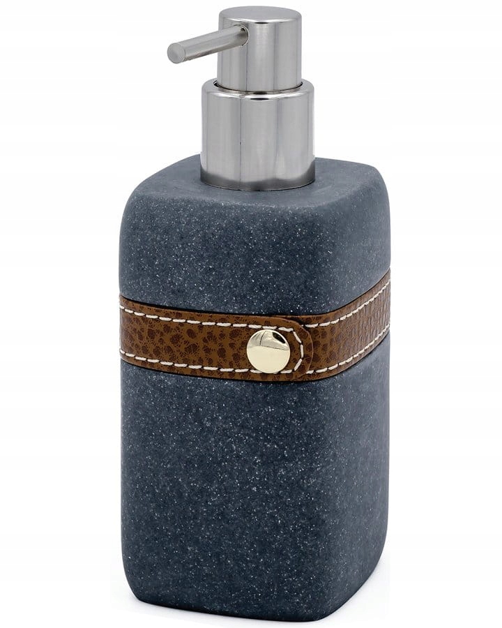 Kupelňový set doplnkov - Dávkovač mydla 7 × 17 × 7cm 270ml, sivý SUPERIOR