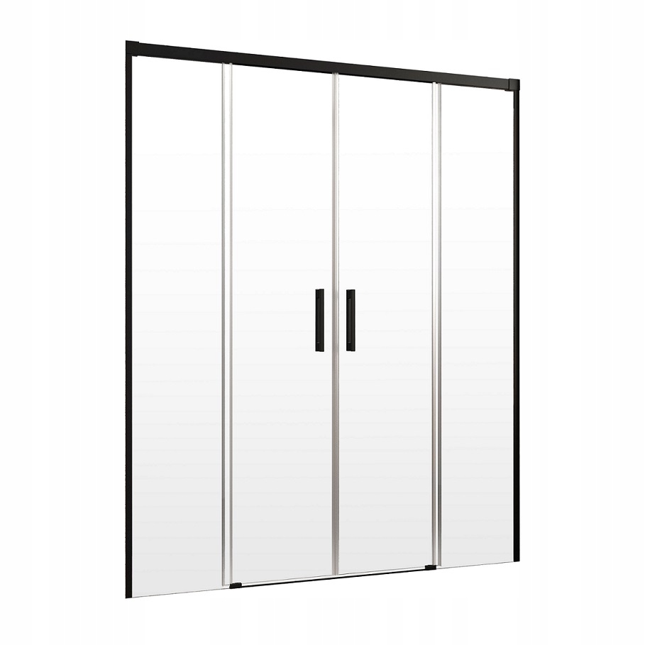 Sprchové dvere - Idea Black DWD 140x200,5 čierne dvere RADAWAY